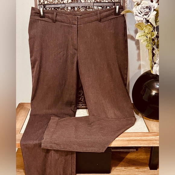 Worthington Brown Curvy Fit Trousers Size 12  Career Pants - Picture 2 of 8